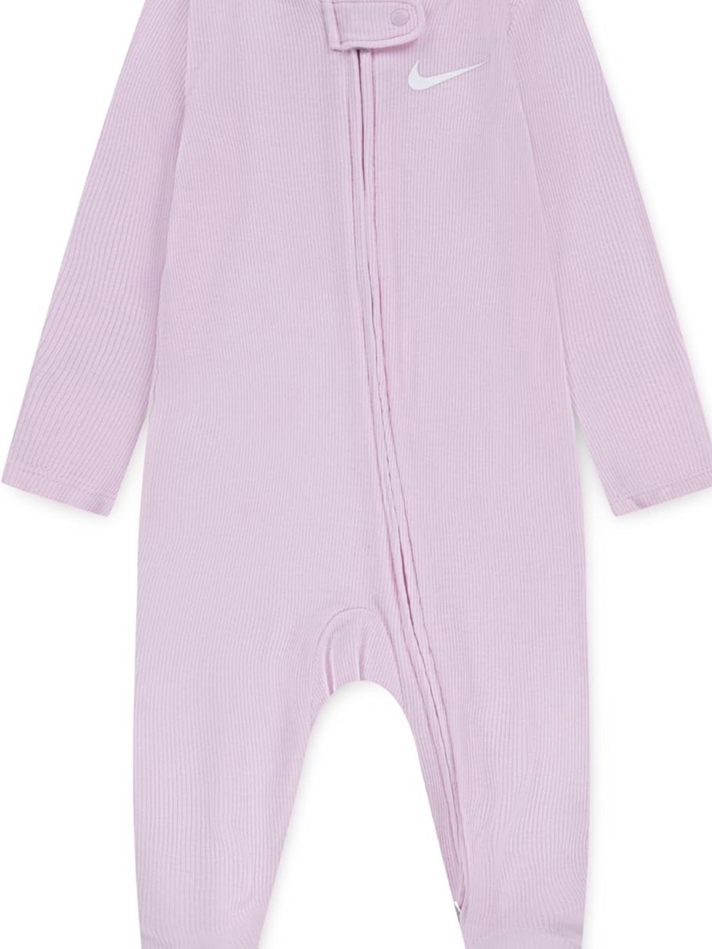 Nike Baby Girls Footed Ribbed Sleeper - Pink - 9 Months